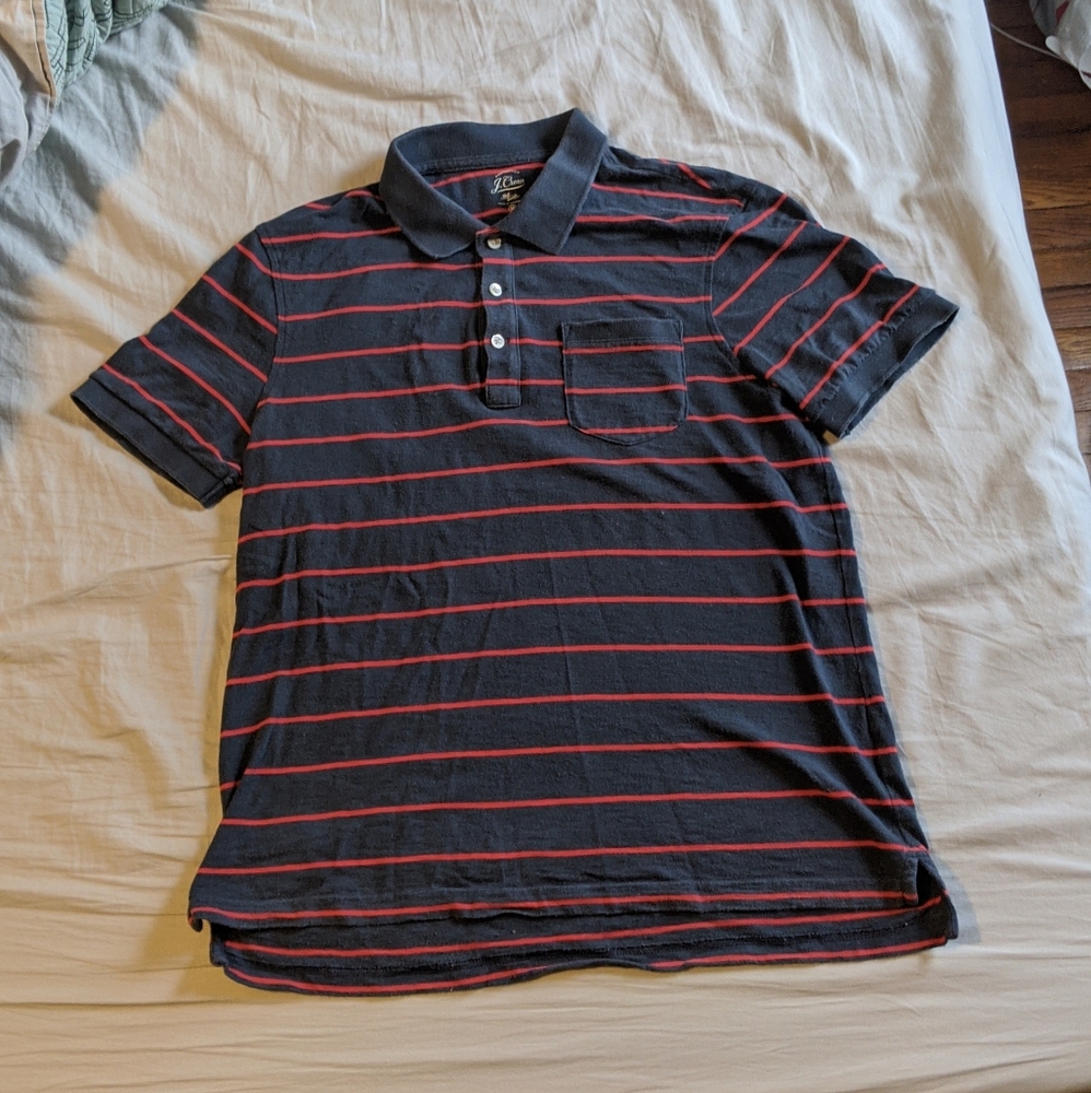 J. Crew striped polo